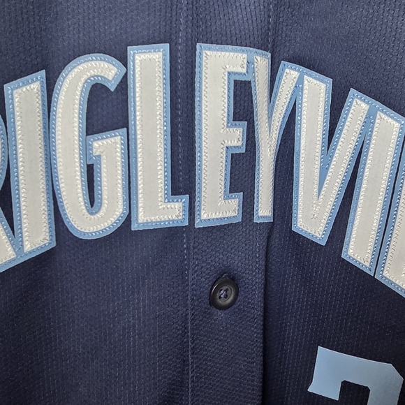 Nike Navy Wrigleyville Baseball Jersey with Light Blue Accents - Picture 13 of 14